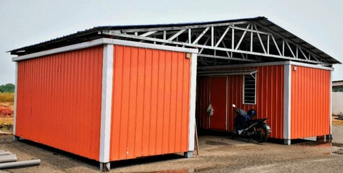 Heavy Duty Portable Cabin | Super Deluxe - Insulated Sandwich Panel System - 100% Steel / NO Timber