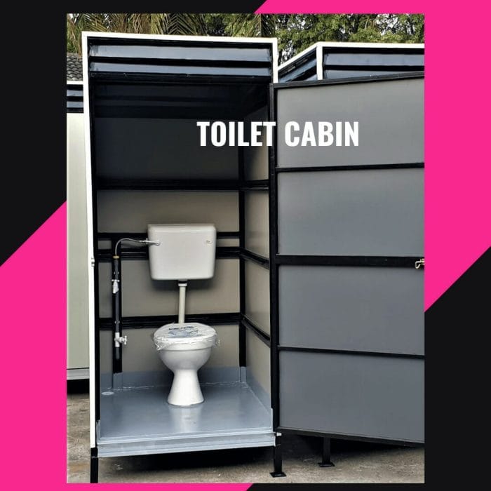 Toilet Portable Cabin | Economy – PPGI Flat Sheet & Steel Frame Finished